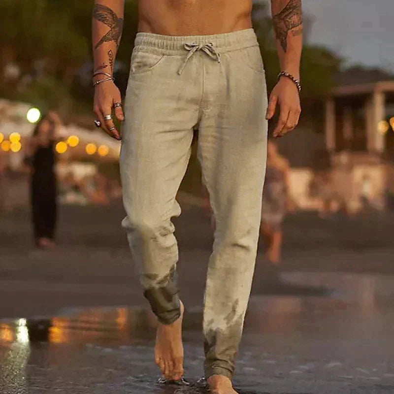 ANTONIO | Pantalones de playa de lino