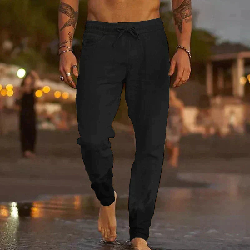 ANTONIO | Pantalones de playa de lino