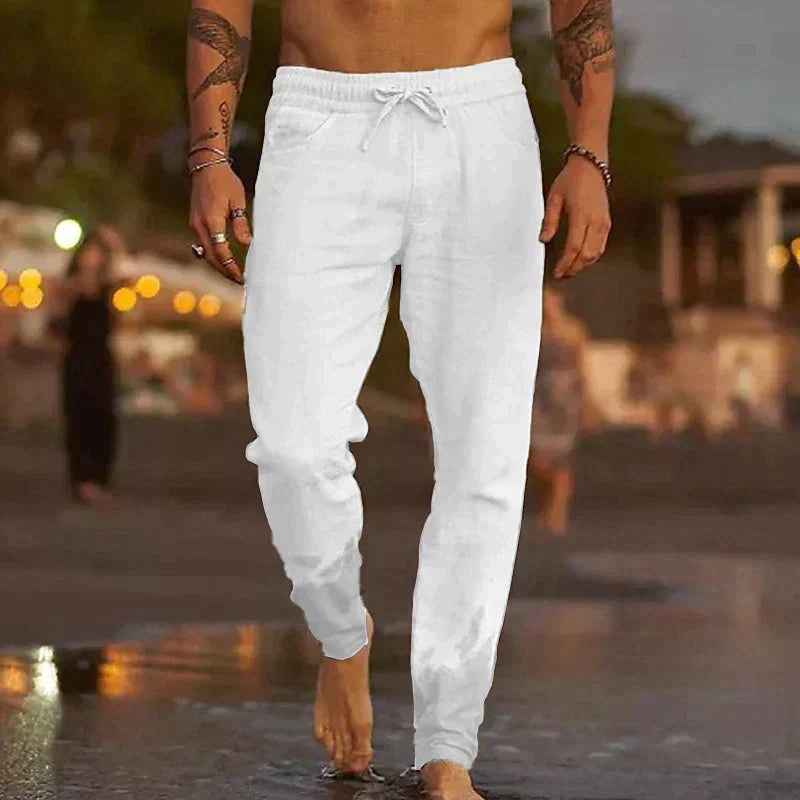ANTONIO | Pantalones de playa de lino