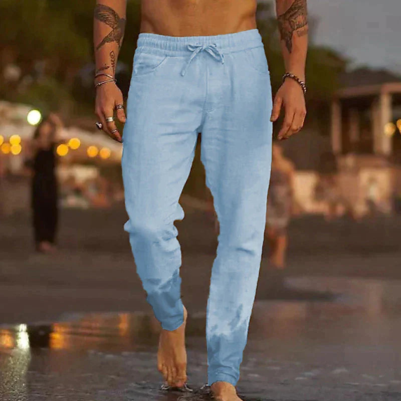 ANTONIO | Pantalones de playa de lino